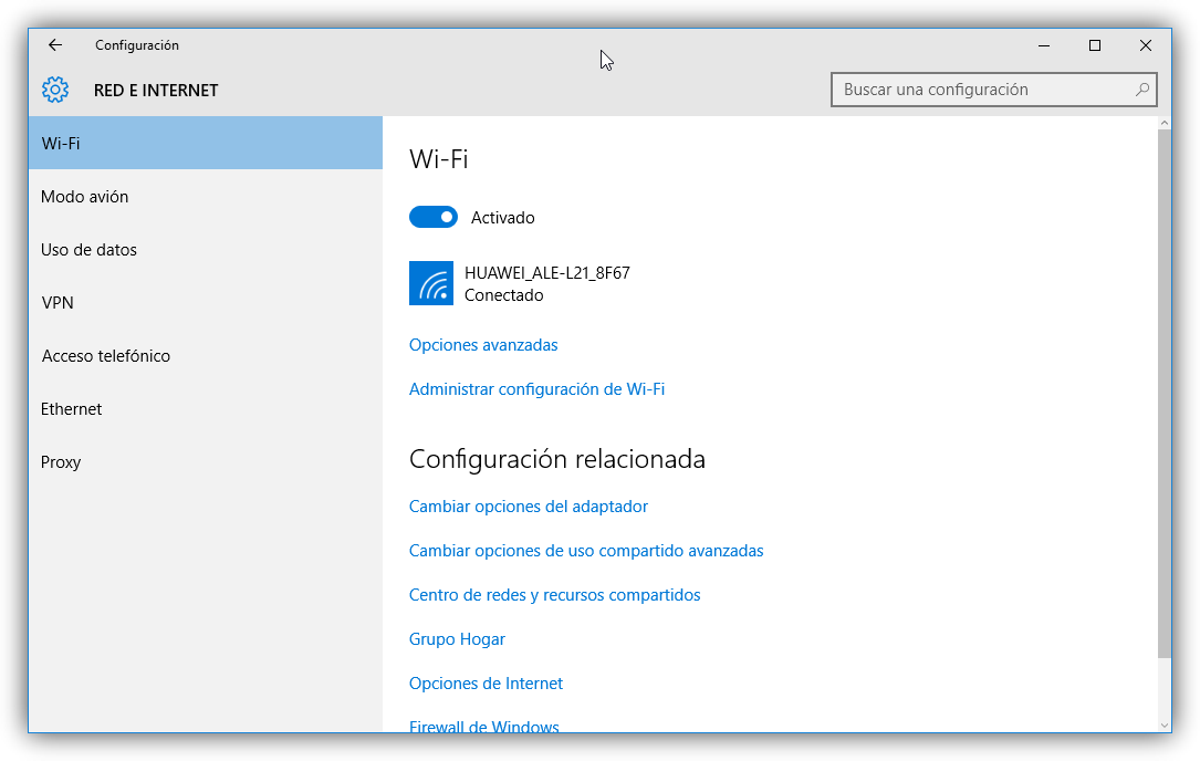 Crear Conexion Wifi Vista