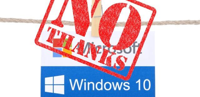 Windows 10 no, gracias