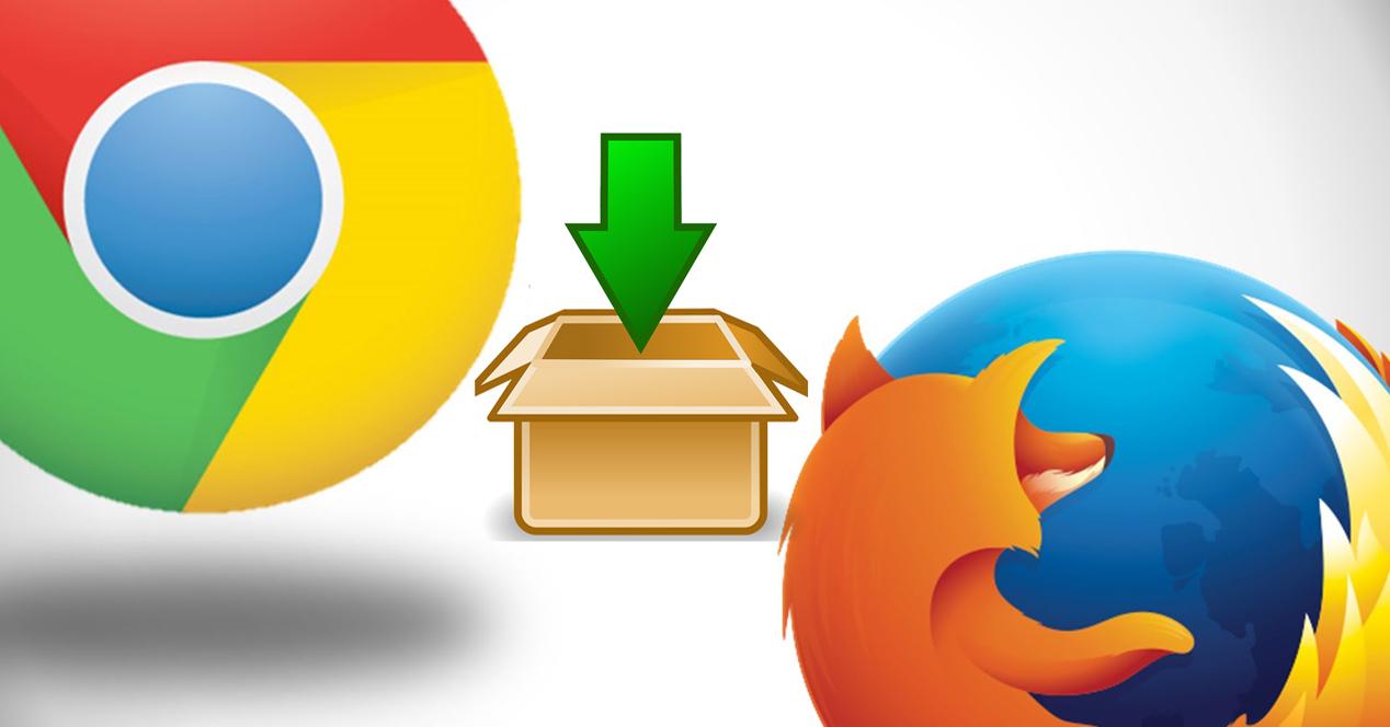 Historial de descargas Chrome y Firefox