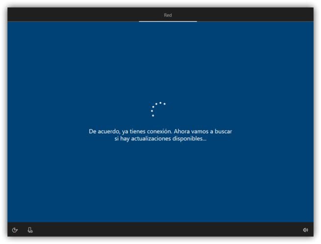 Configurando red y descargando actualizaciones Windows 10 Creators Update 1
