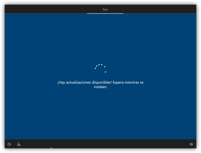 Configurando red y descargando actualizaciones Windows 10 Creators Update 2