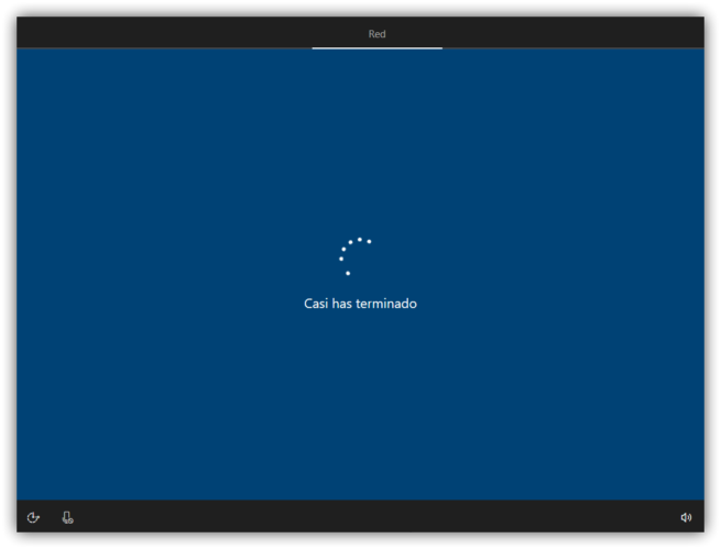 Configurando red y descargando actualizaciones Windows 10 Creators Update 3