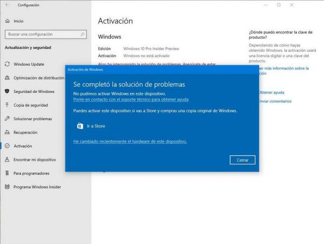 Solucionar problemas activar Windows 10 - 3