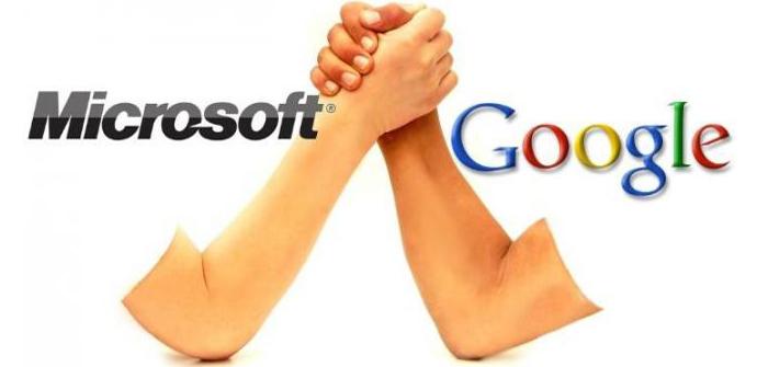 Microsoft y Google