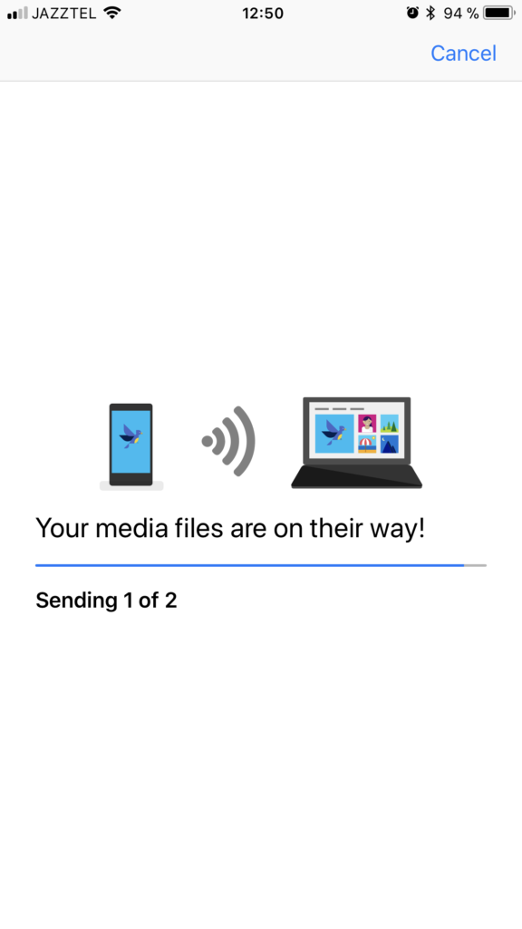 Photos Companion - Enviando fotos iOS a Windows 10