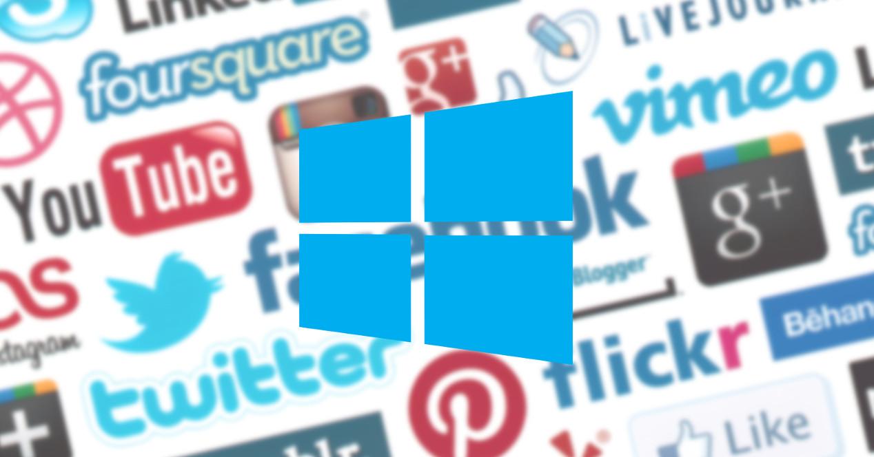 Redes Sociales Windows 10