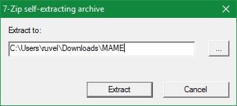 Extraer emulador MAME Windows