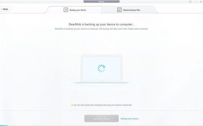 DearMob iPhone Manager - Backup 4