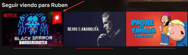 Distintivo contenido interactivo Netflix