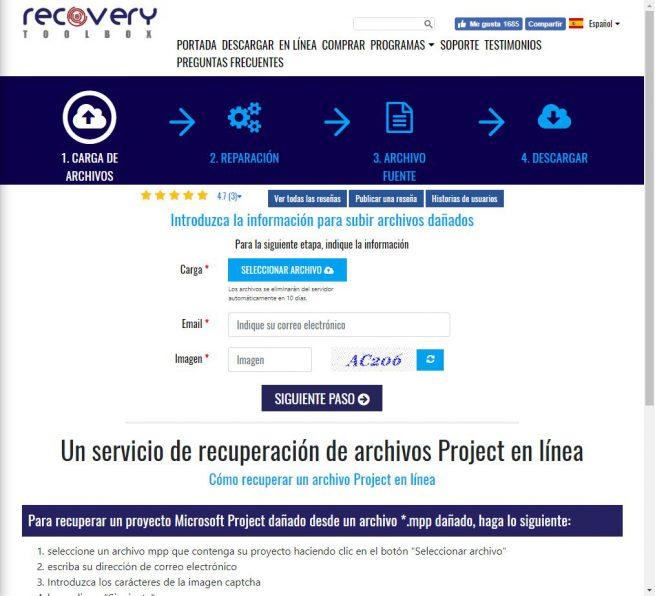 Recovery Toolbox for Project - Web 1