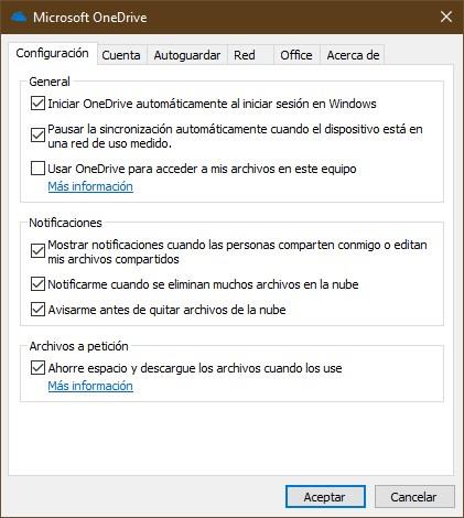 Configuración OneDrive 1