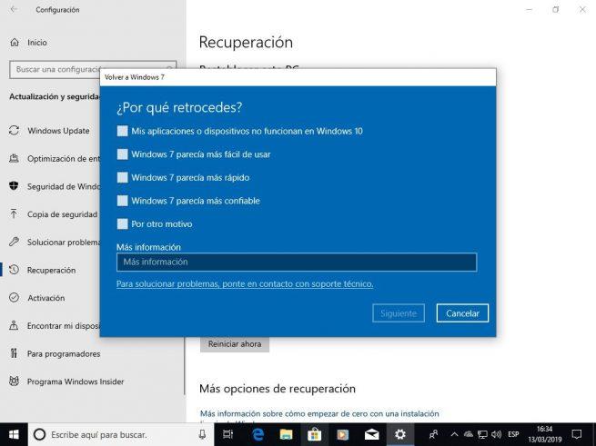 Volver de Windows 7 a Windows 10 - Manual 2