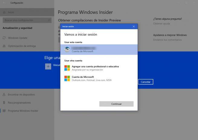 Windows 10 - Insider asistente 1
