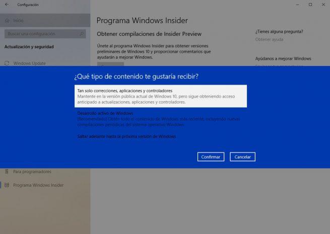 Windows 10 - Insider asistente 2
