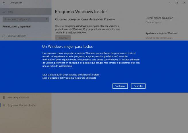 Windows 10 - Insider asistente 3