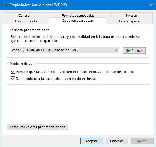 Configurar el sonido en Windows 10 - 13