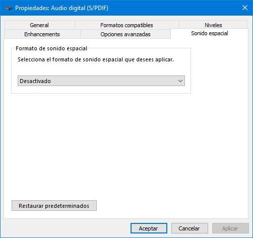 Configurar el sonido en Windows 10 - 14