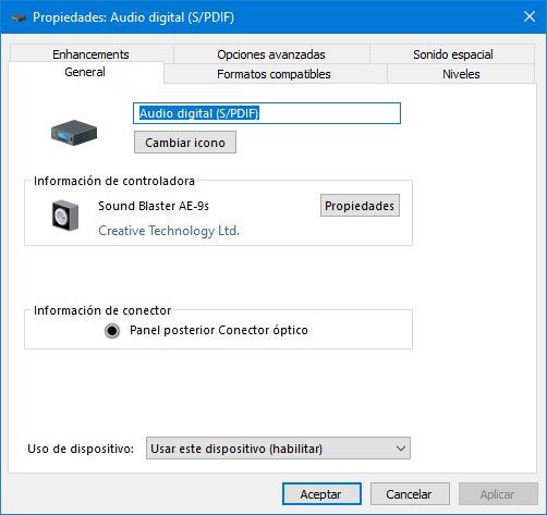 Configurar el sonido en Windows 10 - 9