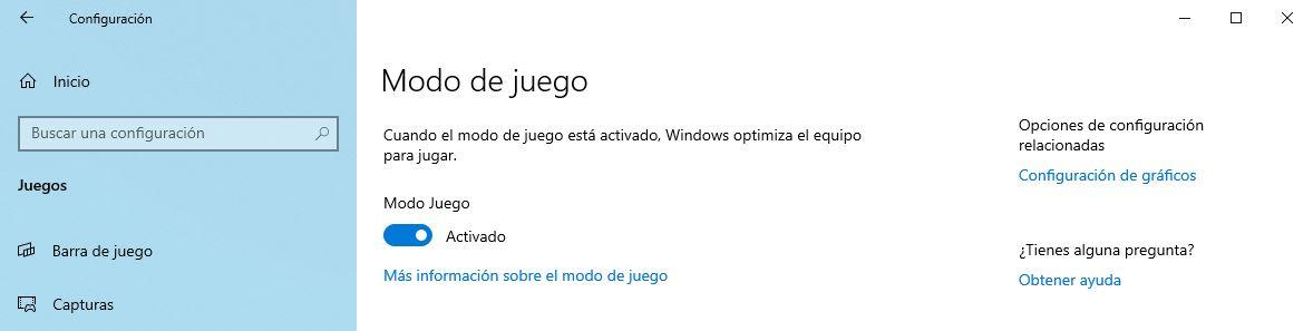 Deshabilitar Barra de Juego Windows 10