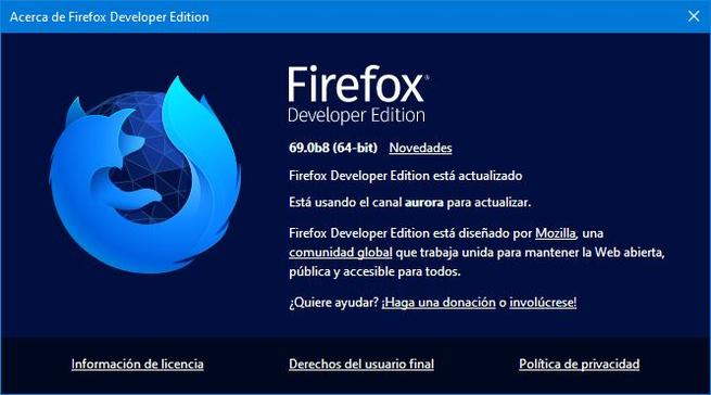 Firefox Dev 69
