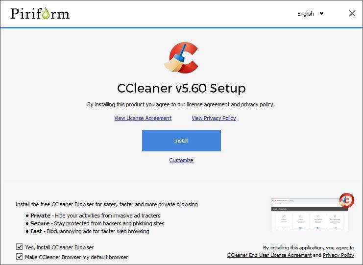 Instalar CCleaner 5.60