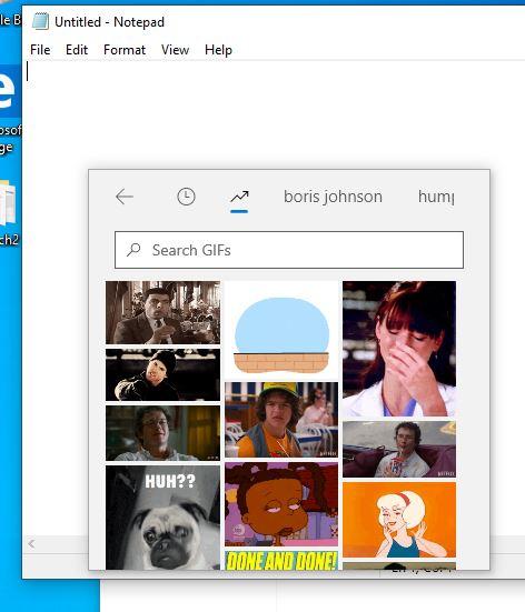 Nuevo menú Inicio Windows 10 20H1 - búsqueda GIF