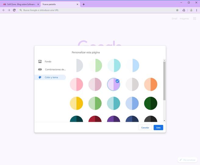Temas y colores para nueva pestaña de Google Chrome - 2