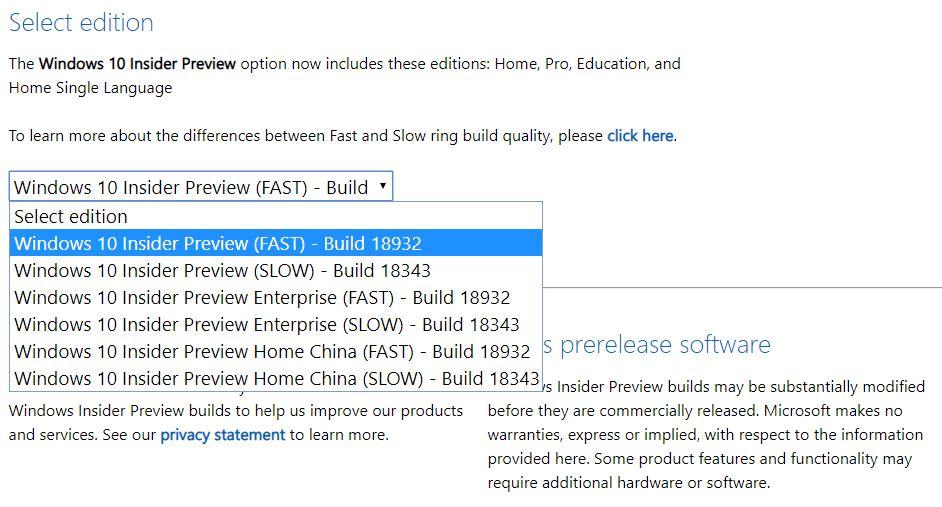 Windows 10 20H1 Build 18932 ISO