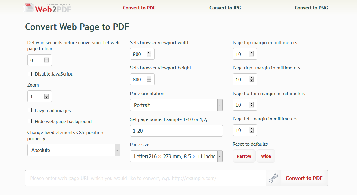 Guardar web en PDF