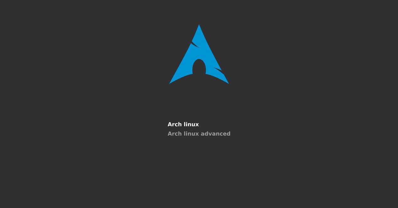 Menú Arch Linux