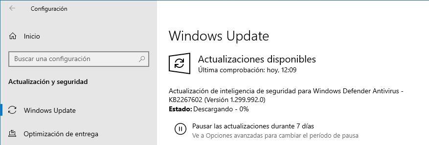 Nueva actualización de inteligencia para Windows Defender