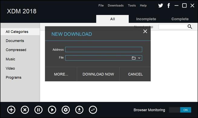 Xtreme Download Manager - Añadir descarga