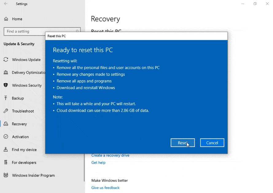 Recuperar Windows 10