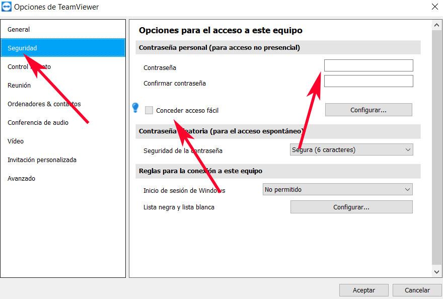 TeamViewer acceso seguro