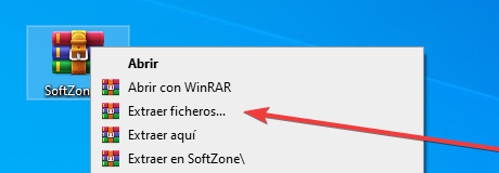 Descomprimir archivos en Windows - WinRAR