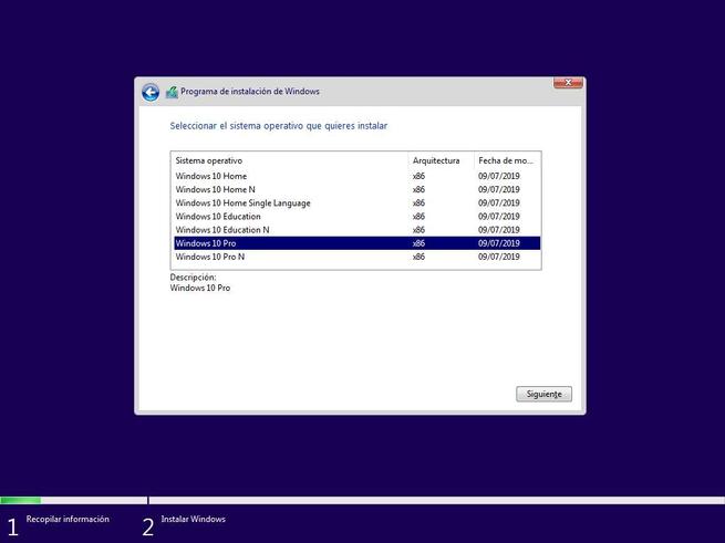 Instalar Windows 10 x86