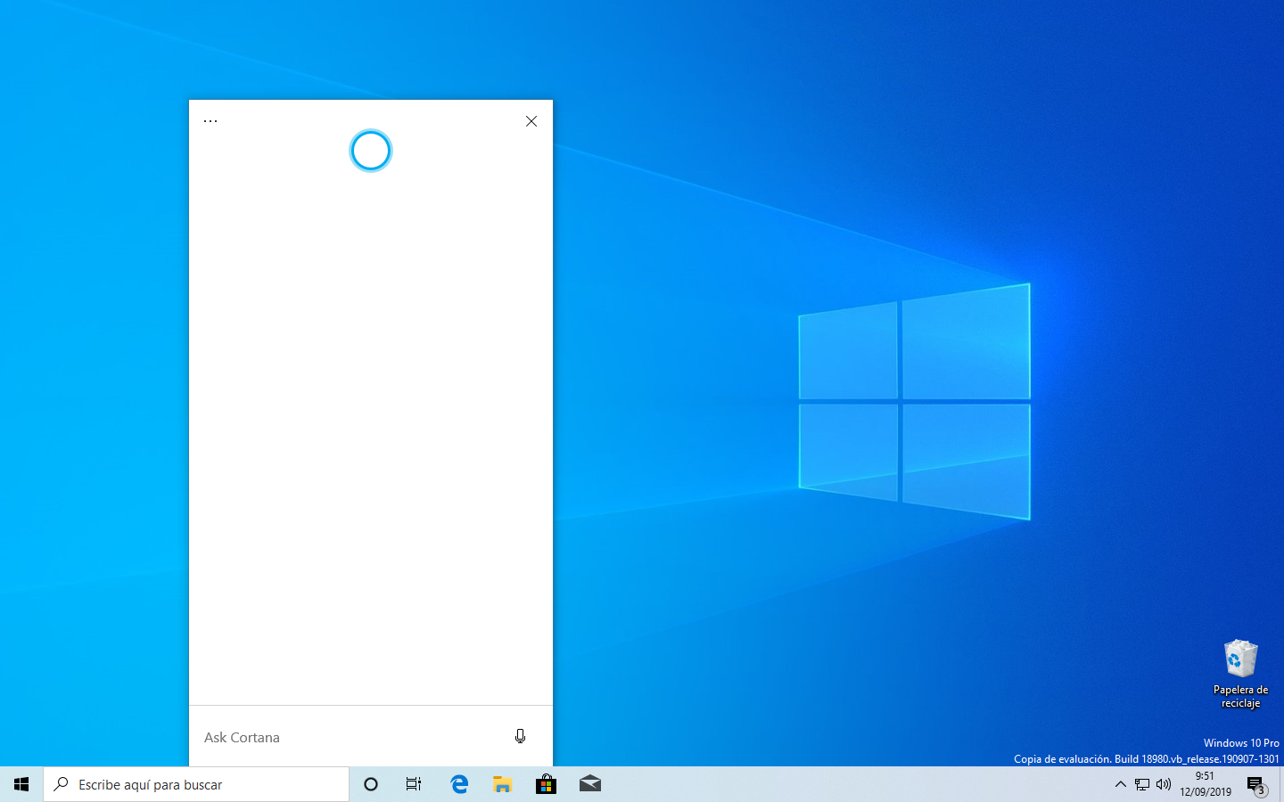 Nuevo Cortana Windows 10 May 2020 Update