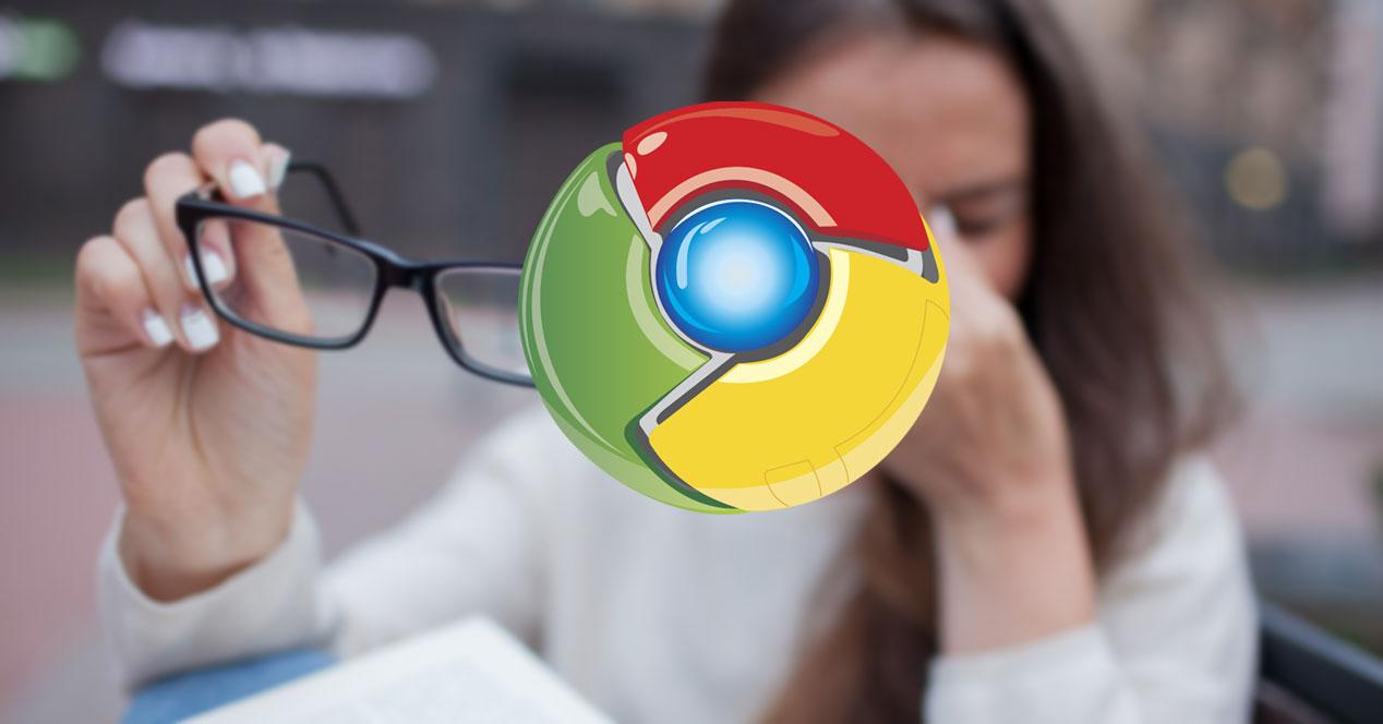 fatiga ocular Google chrome