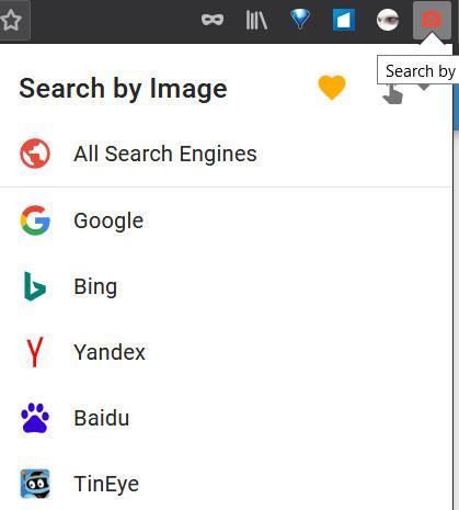 Search by image Firefox