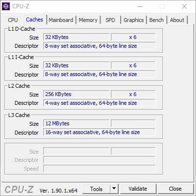 CPU-Z - Información sobre CPU - 2