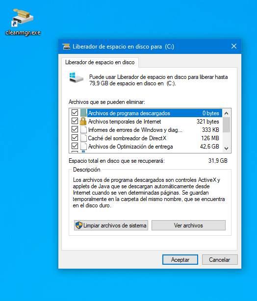 Limpiar disco duro en Windows desde acceso directo