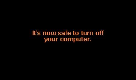Mensaje apagar ordenador