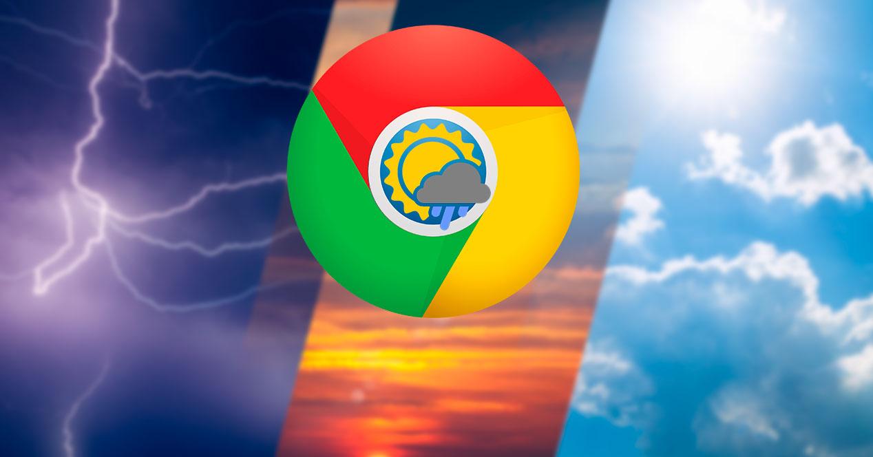 Previsión meteorológica Google Chrome