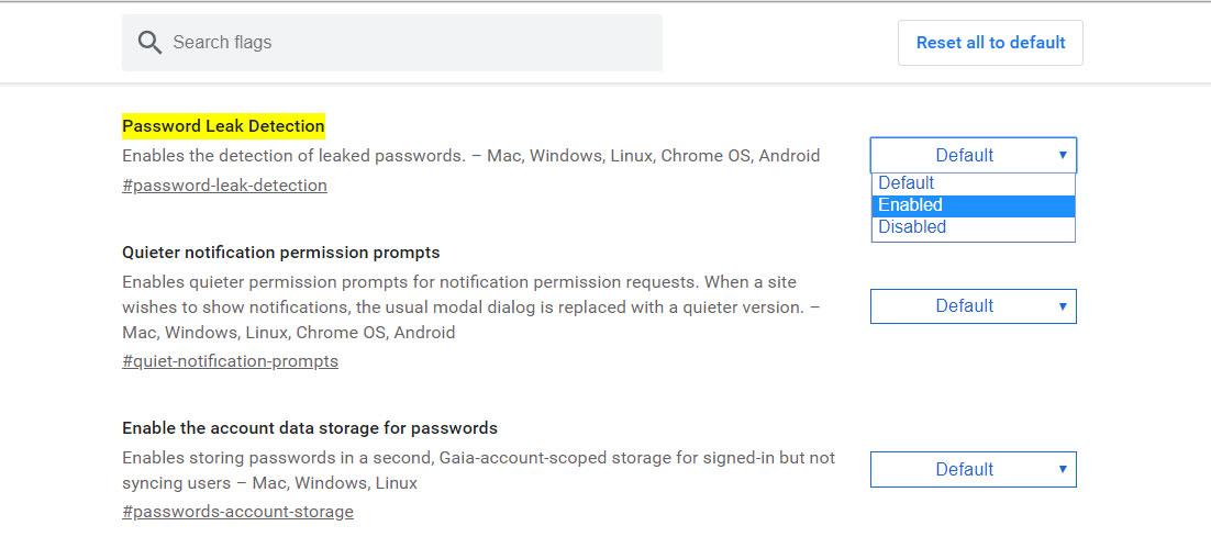 Chrome 78 flag password