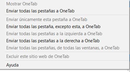 Onetab Chrome