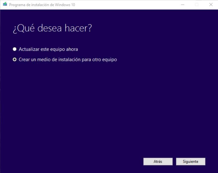 Actualizar Windows 10 o descargar ISO