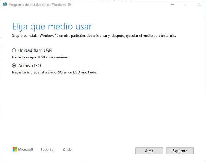 Asistente para actualizar o descargar ISO de Windows 10 - 3