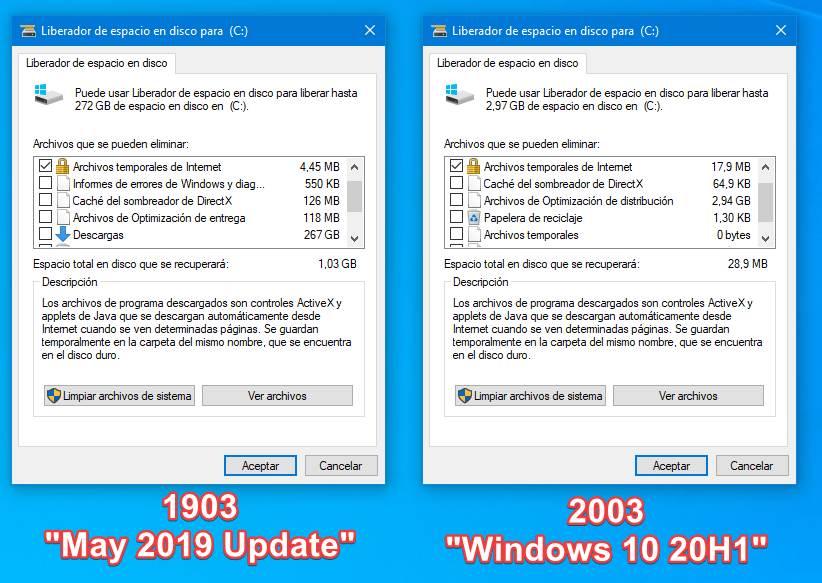 Carpeta descargas liberador espacio Windows 10