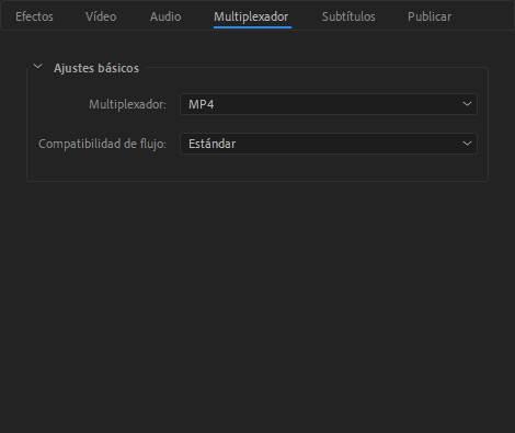 Exportar vídeo con Adobe Premiere - Opciones avanzadas 4