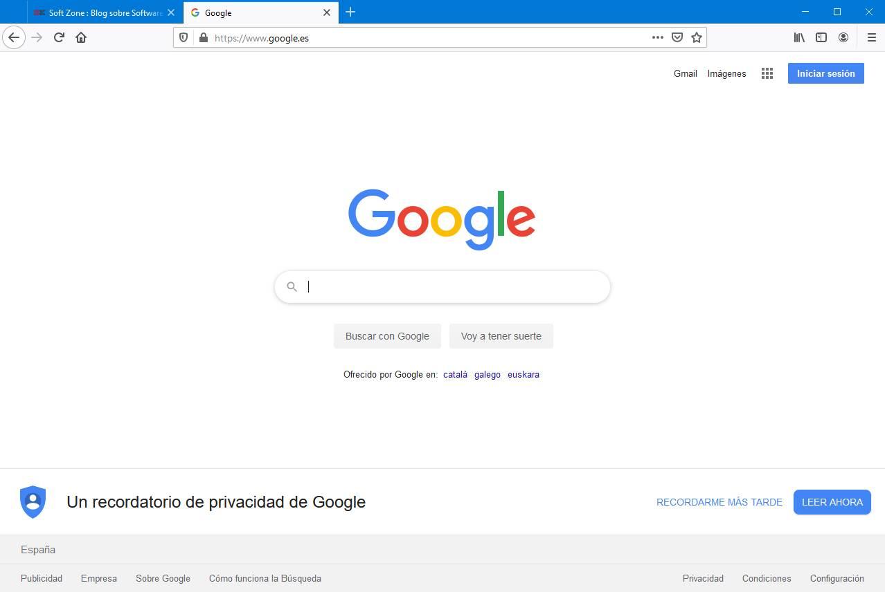 Google en Firefox